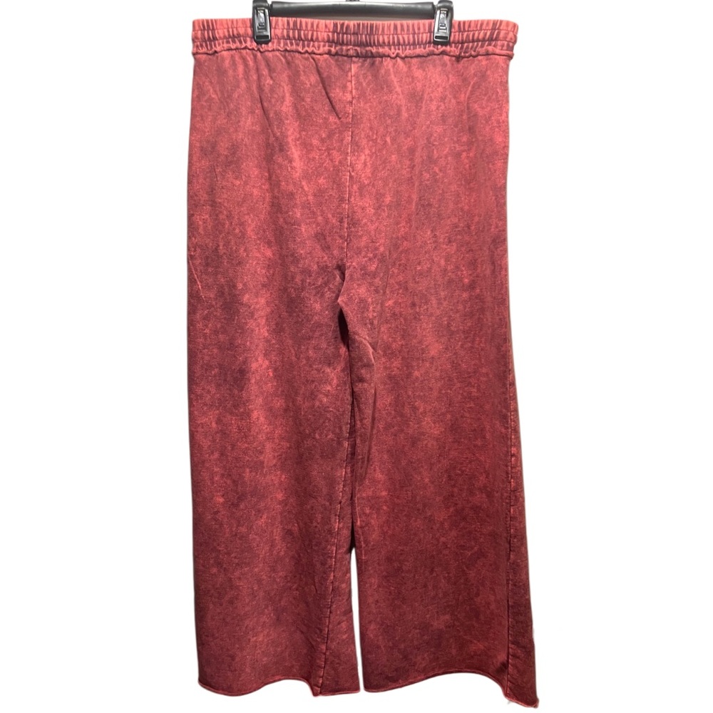 Zenana French Rose Mineral Wash Wide-Leg Pull-On Pants Size 3X - Picture 6 of 10